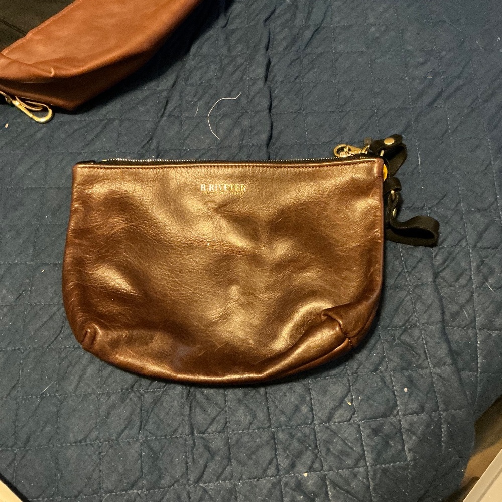 R.Riveter Leather Clutch Handbag